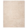Safavieh Fontana Shag  Creme FNT800 4 ft. X 4 ft. Square Rug