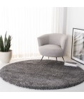 Safavieh Fontana Shag  Silver FNT800 6 ft. 7 in. X 6 ft. 7 in. Round Rug