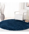 Safavieh Fontana Shag  Blue FNT800 6 ft. 7 in. X 6 ft. 7 in. Round Rug