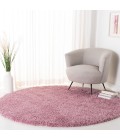 Safavieh Fontana Shag  Pink FNT800 6 ft. 7 in. X 6 ft. 7 in. Round Rug