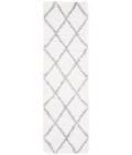 Safavieh Fontana Shag  Cream / Grey FNT815 2 ft. 3 in. X 10 ft. Runner Rug
