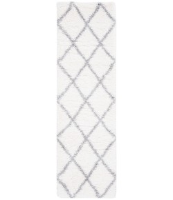 Safavieh Fontana Shag  Cream / Grey FNT815 2 ft. 3 in. X 10 ft. Runner Rug