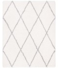Safavieh Fontana Shag  Cream / Grey FNT815 6 ft. 7 in. X 6 ft. 7 in. Square Rug