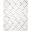 Safavieh Fontana Shag  Cream / Grey FNT815 9 ft. X 12 ft. Rectangle Rug