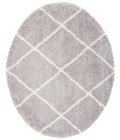 Safavieh Fontana Shag  Grey / Cream FNT815 6 ft. 7 in. X 6 ft. 7 in. Round Rug