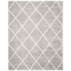 Safavieh Fontana Shag  Grey / Cream FNT815 9 ft. X 12 ft. Rectangle Rug