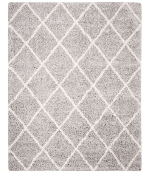 Safavieh Fontana Shag  Grey / Cream FNT815 9 ft. X 12 ft. Rectangle Rug