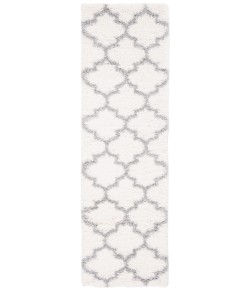 Safavieh Fontana Shag  Cream / Grey FNT818 2 ft. 3 in. X 8 ft. Runner Rug