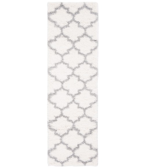 Safavieh Fontana Shag  Cream / Grey FNT818 2 ft. 3 in. X 8 ft. Runner Rug