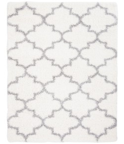 Safavieh Fontana Shag  Cream / Grey FNT818 4 ft. X 6 ft. Rectangle Rug