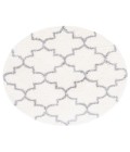 Safavieh Fontana Shag  Cream / Grey FNT818 6 ft. 7 in. X 6 ft. 7 in. Round Rug