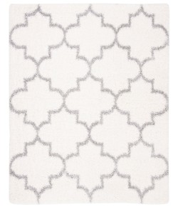 Safavieh Fontana Shag  Cream / Grey FNT818 6 ft. 7 in. X 6 ft. 7 in. Square Rug