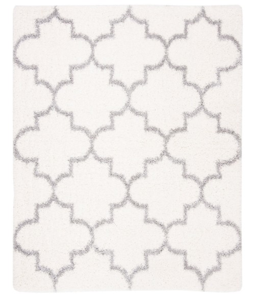 Safavieh Fontana Shag  Cream / Grey FNT818 6 ft. 7 in. X 6 ft. 7 in. Square Rug