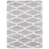 Safavieh Fontana Shag  Grey / Cream FNT818 2 ft. 3 in. X 8 ft. Runner Rug