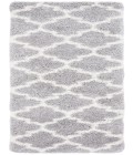 Safavieh Fontana Shag  Grey / Cream FNT818 2 ft. 3 in. X 4 ft. Accent Rug