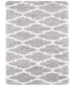 Safavieh Fontana Shag  Grey / Cream FNT818 2 ft. 3 in. X 4 ft. Accent Rug