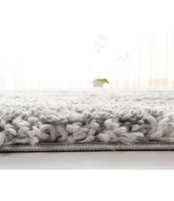 Safavieh Fontana Shag  Grey / Cream FNT818 6 ft. 7 in. X 6 ft. 7 in. Round Rug