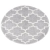 Safavieh Fontana Shag  Grey / Cream FNT818 6 ft. 7 in. X 6 ft. 7 in. Round Rug