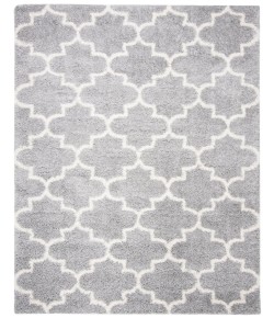 Safavieh Fontana Shag  Grey / Cream FNT818 9 ft. X 12 ft. Rectangle Rug