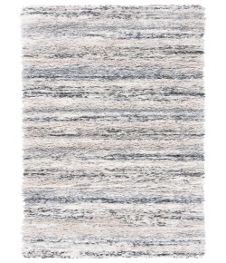 Safavieh Fontana Shag  Ivory / Grey FNT842 2 ft. 3 in. X 10 ft. Runner Rug