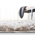 Safavieh Fontana Shag  Ivory / Grey FNT842 6 ft. 7 in. X 9 ft. Rectangle Rug