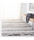 Safavieh Fontana Shag  Ivory / Grey FNT842 6 ft. 7 in. X 9 ft. Rectangle Rug
