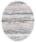 Safavieh Fontana Shag  Ivory / Grey FNT842 6 ft. 7 in. X 6 ft. 7 in. Round Rug