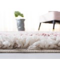 Safavieh Fontana Shag  Ivory / Pink FNT842 5 ft. 3 in. X 5 ft. 3 in. Round Rug