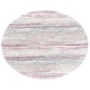 Safavieh Fontana Shag  Ivory / Pink FNT842 6 ft. 7 in. X 6 ft. 7 in. Round Rug
