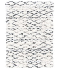 Safavieh Fontana Shag  Ivory / Grey FNT845 2 ft. 3 in. X 6 ft. Runner Rug