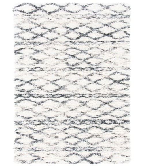 Safavieh Fontana Shag Ivory / Grey Rug FNT845 2 ft. 3 in. X 6 ft. Runner - Rugs Town Safavieh Fontana Shag Ivory / Grey FNT845 2 ft. 3 in. X 6 ft. Runner Rug