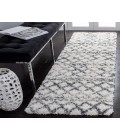 Safavieh Fontana Shag Ivory / Grey Rug FNT845 2 ft. 3 in. X 6 ft. Runner - Rugs Town Safavieh Fontana Shag Ivory / Grey FNT845 2 ft. 3 in. X 6 ft. Runner Rug