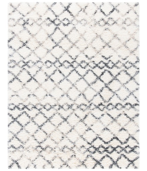 Safavieh Fontana Shag Ivory / Grey Rug FNT845 8 ft. X 10 ft. Rectangle - Rugs Town Safavieh Fontana Shag Ivory / Grey FNT845 8 ft. X 10 ft. Rectangle Rug