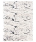 Safavieh Fontana Shag  Ivory / Grey FNT848 2 ft. 3 in. X 8 ft. Runner Rug