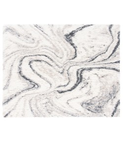 Safavieh Fontana Shag  Ivory / Grey FNT848 3 ft. X 3 ft. Square Rug