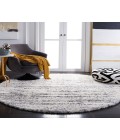Safavieh Fontana Shag  Ivory / Grey Rug FNT850 5 ft. 3 in. X 5 ft. 3 in. Round - Rugs Town Safavieh Fontana Shag  Ivory / Grey FNT850 5 ft. 3 in. X 5 ft. 3 in. Round Rug