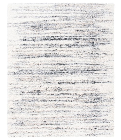 Safavieh Fontana Shag  Ivory / Grey FNT850 5 ft. 3 in. X 5 ft. 3 in. Square Rug
