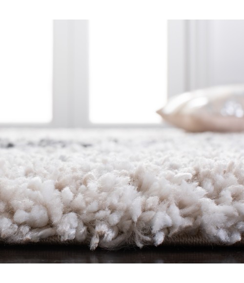 Safavieh Fontana Shag Ivory / Grey Rug FNT852 8 ft. X 10 ft. Rectangle - Rugs Town Safavieh Fontana Shag Ivory / Grey FNT852 8 ft. X 10 ft. Rectangle Rug