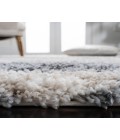 Safavieh Fontana Shag  Grey / Ivory FNT853 8 ft. X 8 ft. Round Rug