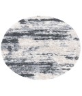 Safavieh Fontana Shag  Grey / Ivory FNT853 8 ft. X 8 ft. Round Rug