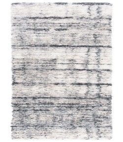 Safavieh Fontana Shag  Ivory / Grey FNT855 2 ft. 3 in. X 12 ft. Runner Rug