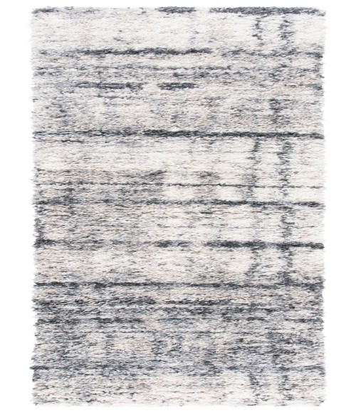 Safavieh Fontana Shag Ivory / Grey Rug FNT855 2 ft. 3 in. X 12 ft. Runner - Rugs Town Safavieh Fontana Shag Ivory / Grey FNT855 2 ft. 3 in. X 12 ft. Runner Rug