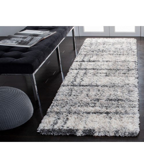 Safavieh Fontana Shag Ivory / Grey Rug FNT855 2 ft. 3 in. X 4 ft. Accent - Rugs Town Safavieh Fontana Shag Ivory / Grey FNT855 2 ft. 3 in. X 4 ft. Accent Rug