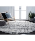 Safavieh Fontana Shag Ivory / Grey Rug FNT855 5 ft. 3 in. X 5 ft. 3 in. Round - Rugs Town Safavieh Fontana Shag Ivory / Grey FNT855 5 ft. 3 in. X 5 ft. 3 in. Round Rug