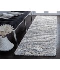 Safavieh Fontana Shag Grey / Ivory Rug FNT865 2 ft. 3 in. X 8 ft. Runner - Rugs Town Safavieh Fontana Shag Grey / Ivory FNT865 2 ft. 3 in. X 8 ft. Runner Rug