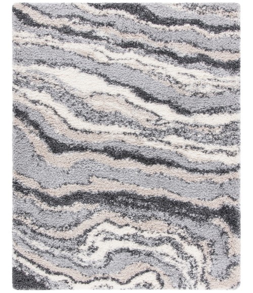 Safavieh Fontana Shag Grey / Ivory Rug FNT865 5 ft. 3 in. X 7 ft. 6 in. Rectangle - Rugs Town Safavieh Fontana Shag Grey / Ivory FNT865 5 ft. 3 in. X 7 ft. 6 in. Rectangle Rug