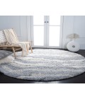 Safavieh Fontana Shag Grey / Ivory Rug FNT865 6 ft. 7 in. X 6 ft. 7 in. Round - Rugs Town Safavieh Fontana Shag Grey / Ivory FNT865 6 ft. 7 in. X 6 ft. 7 in. Round Rug
