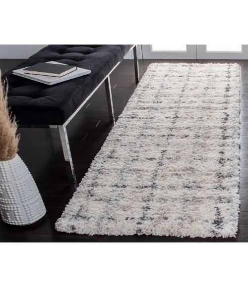 Safavieh Fontana Shag Grey / Ivory Rug FNT868 5 ft. 3 in. X 5 ft. 3 in. Square - Rugs Town Safavieh Fontana Shag Grey / Ivory FNT868 5 ft. 3 in. X 5 ft. 3 in. Square Rug