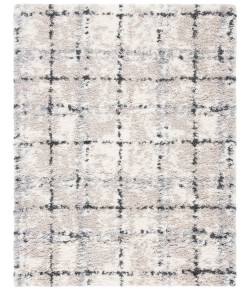 Safavieh Fontana Shag  Grey / Ivory FNT868 8 ft. X 10 ft. Rectangle Rug