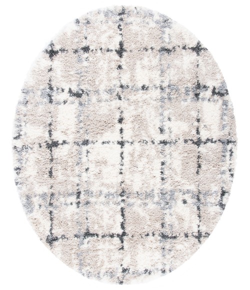 Safavieh Fontana Shag Grey / Ivory Rug FNT868 5 ft. 3 in. X 5 ft. 3 in. Round - Rugs Town Safavieh Fontana Shag Grey / Ivory FNT868 5 ft. 3 in. X 5 ft. 3 in. Round Rug